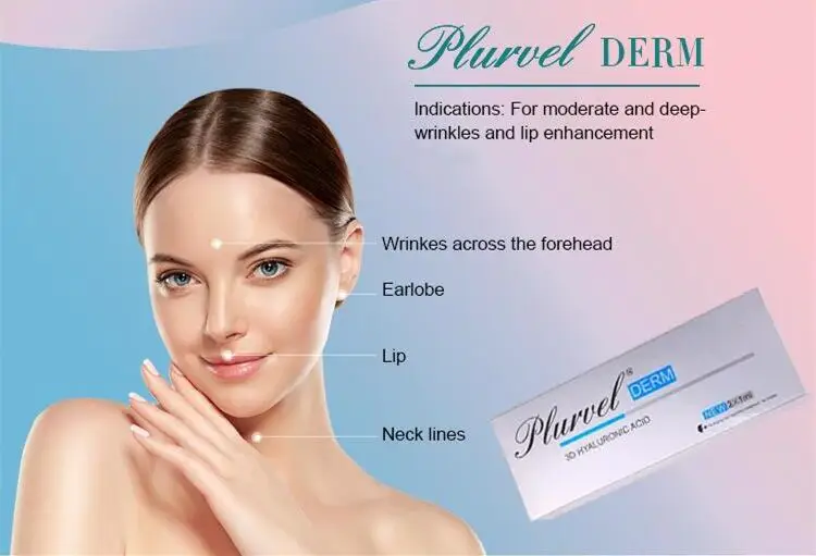 Plurvel 1ml 2ml Wholesale price hyaluronic acid dermal filler for wrinkles