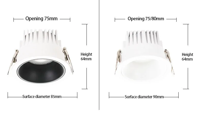 New Super Slim Panel Downlight LED Ceiling Mini Spot Light Dimmable 3W 5W 7W 9W 12W Downlihgt