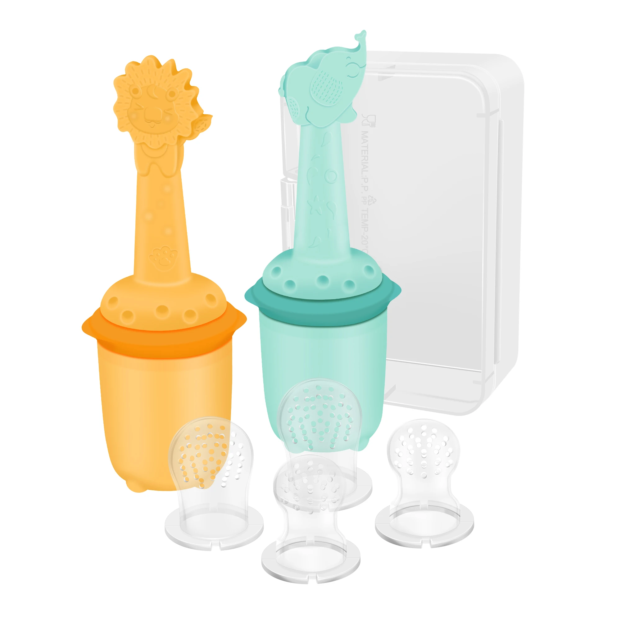 Wholesale 2021 Baby Products Teething Nipple Silicone Infant Teether Pacifier Baby Fruit Feeder