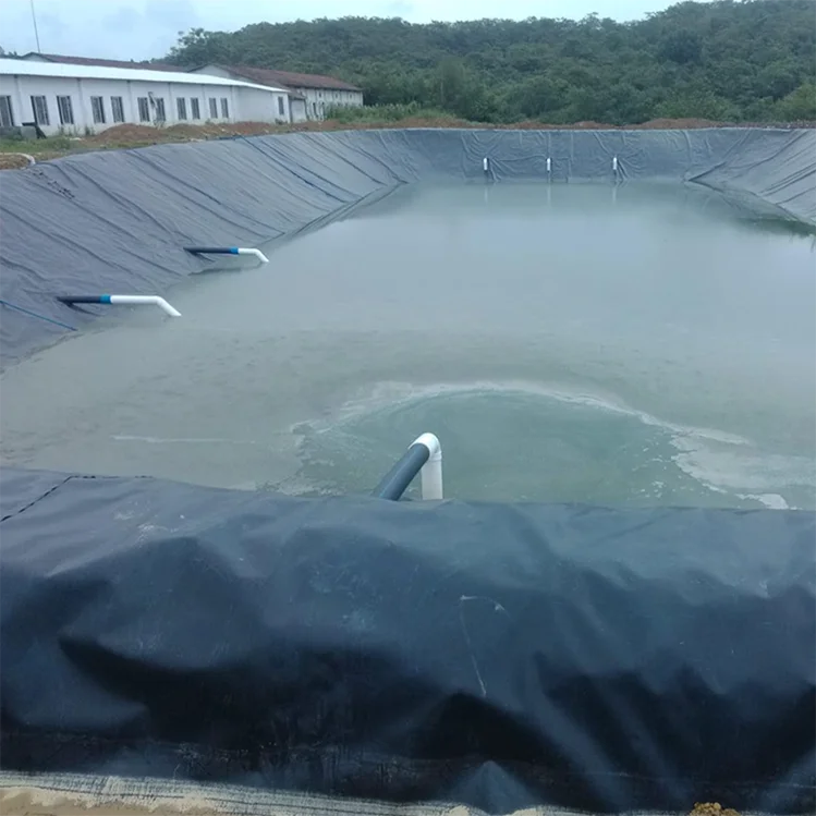 HDPE Plastic Dam Pond Liner 1mm 1.5mm 2mm Landfill Biodigester Liners Geomembrane