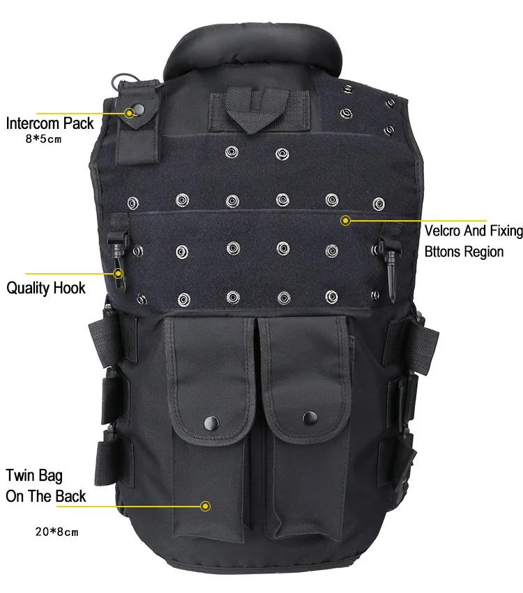 Wholesale Multi-functional Tactical Cordura Nylon Multicam Plate Carrier Vest Tactical Vest Camouflage Tactical Combat Vest