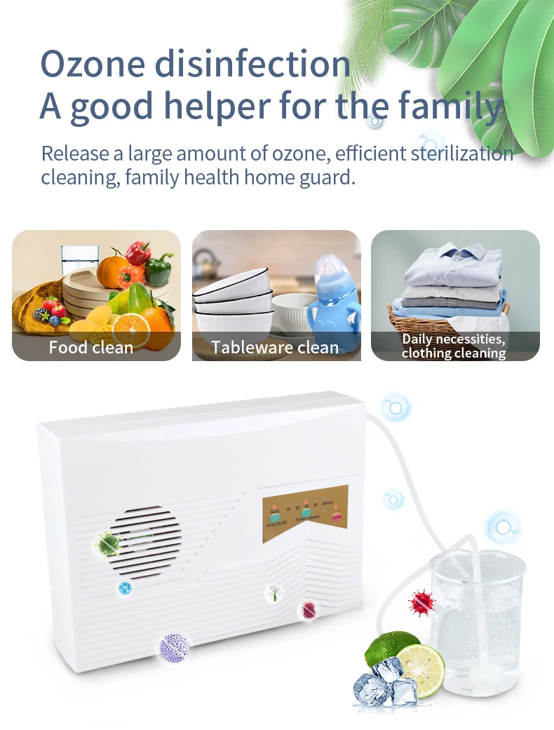 Wholesale  Ozone 600mg Sterilizer Purification Remote Control Home Living Kitchen Ozone Negative Ions Food Purifier