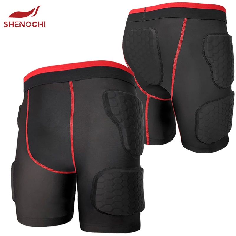 Custom Integrated American Football Girdles Youth Padded Compression Shorts 5 Pad Football Girdle With Pads