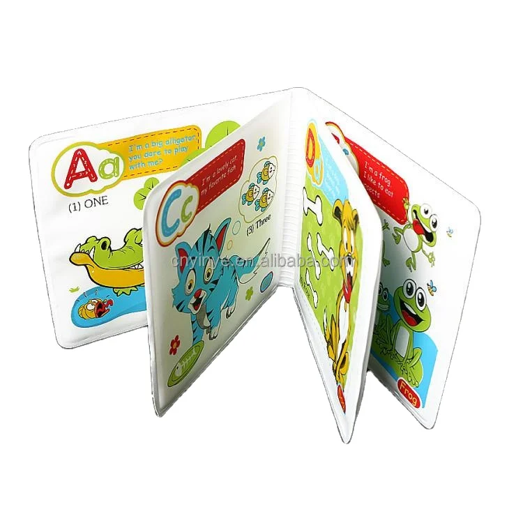 White cartoon pattern PVC travel passport holder ID card cover protective storage bag