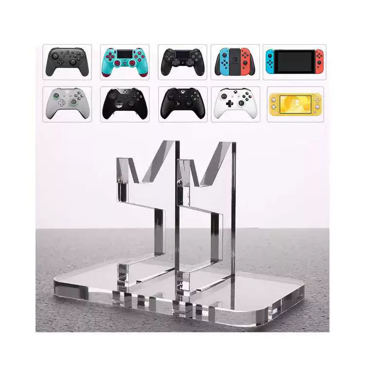 Transparent Game Controller Display Rack Convenient Stand Gaming Accessories Made Acryl Plexiglass Plastic Shops Advertising