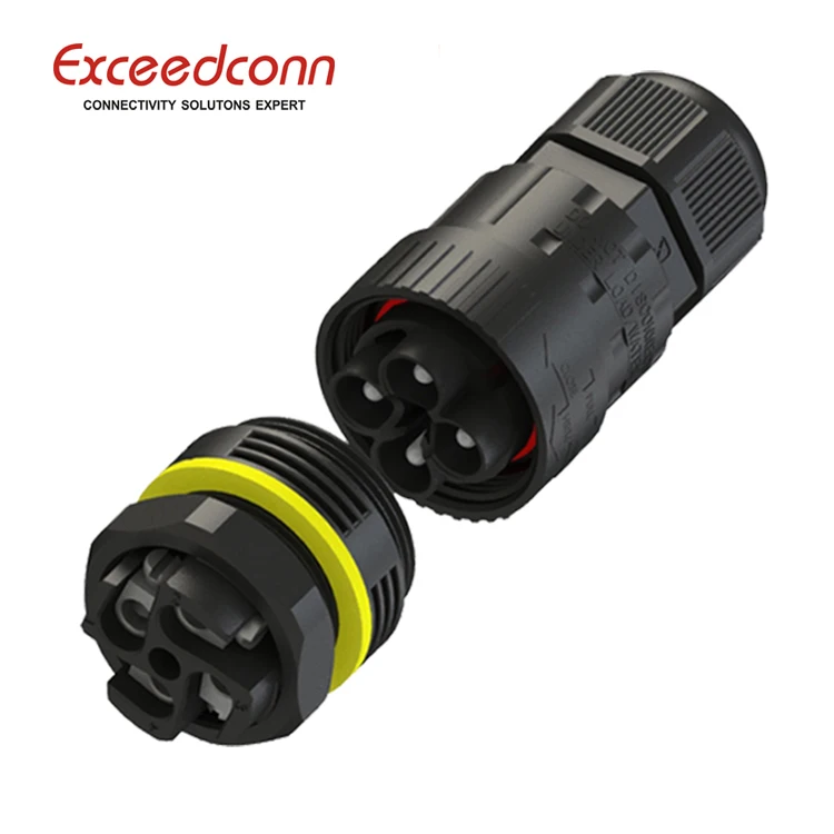 ip67 4 pin waterproof connector 2 pin 3 pin 4pin rgb led strip connector