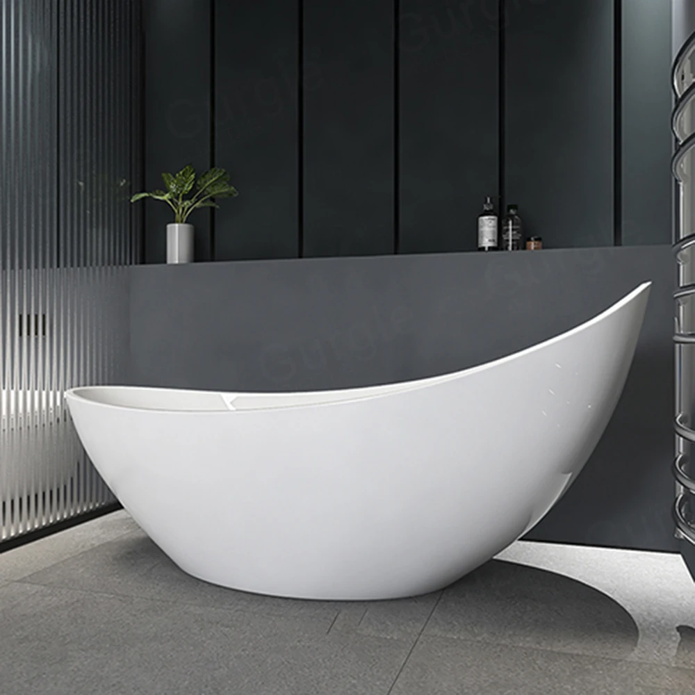 Oval white acrylic cost freestanding insert corner soaking built in bath bathtubs