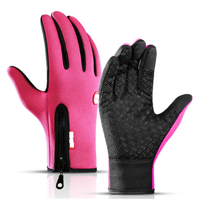 Winter Hot Sale Outdoor Warm Non-slip Plus Fleece Thickened Touch Screen Unisex Wholesale Skiing Cycling Gloves