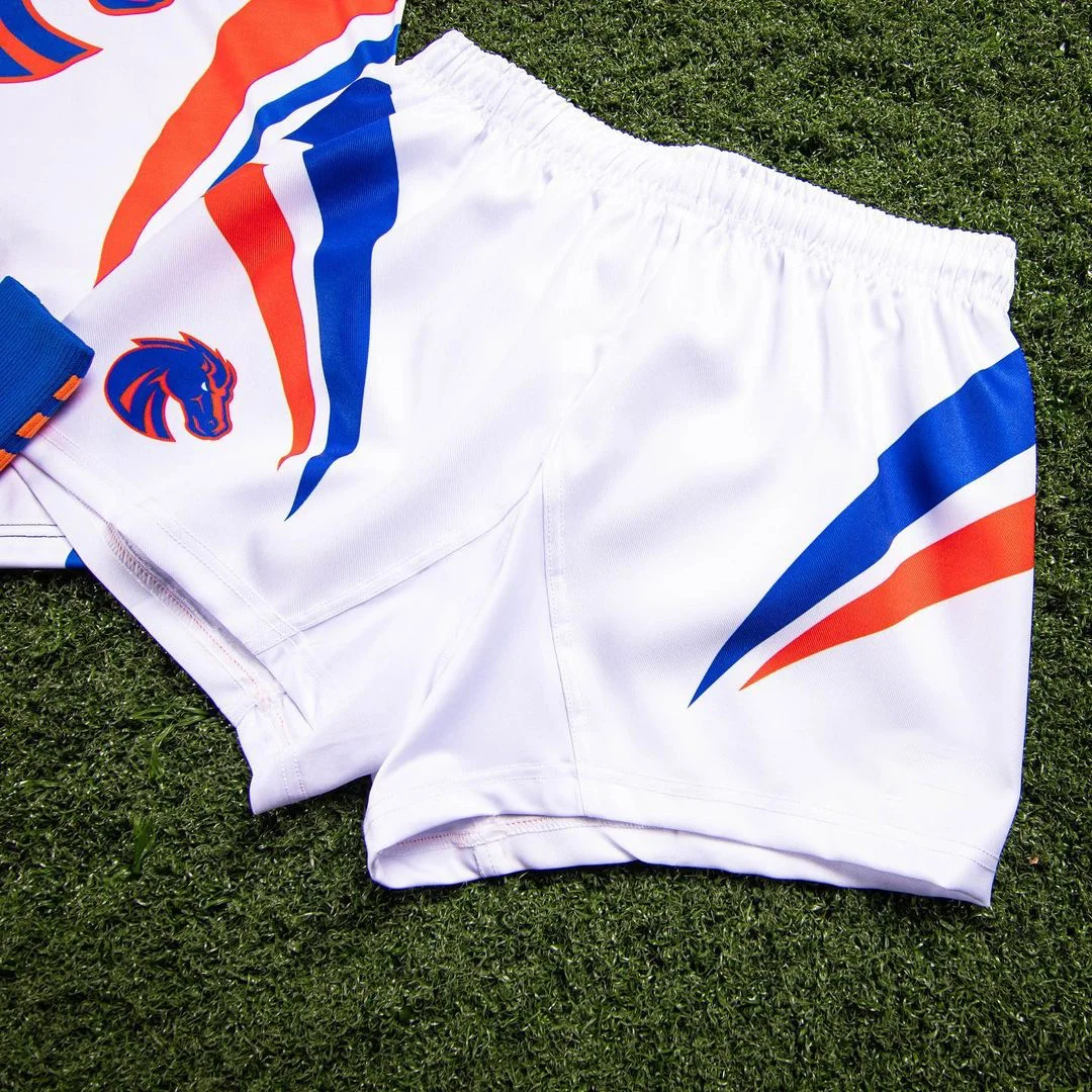 2021 полиэстер для детей, оптовая продажа, комплект командной формы с сублимационной печатью, двухсторонний комплект униформы одинарной лиги, шорты для регби, Джерси