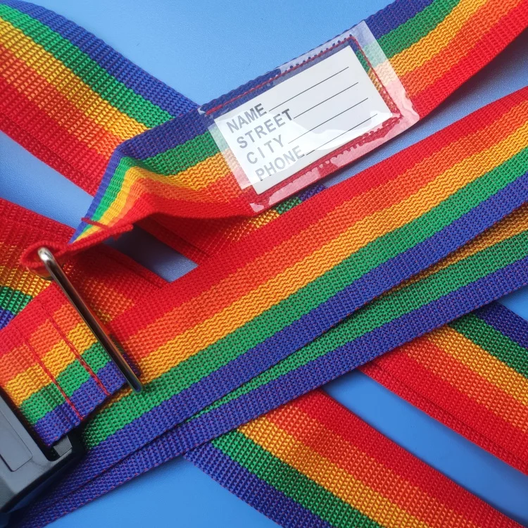 2024 travel tsa suitcase belt adjustable cross luggage strap with password lock