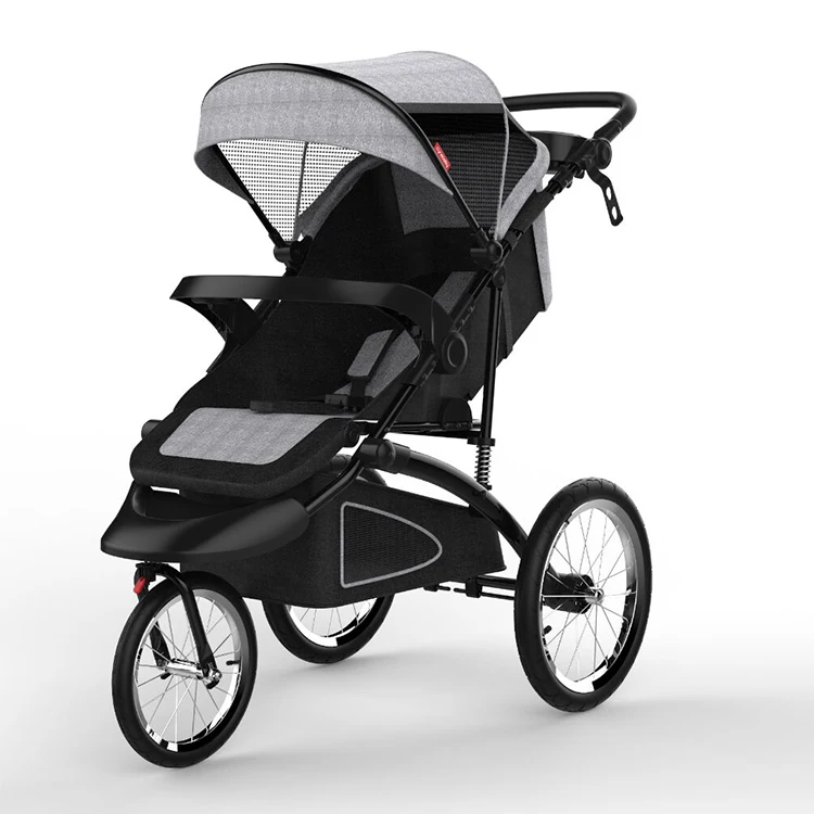 Big Air Wheels Baby Jogger Stroller / 360 Degree Wheels Baby Carriage 3 in 1 / Junior Baby Stroller with Carriage
