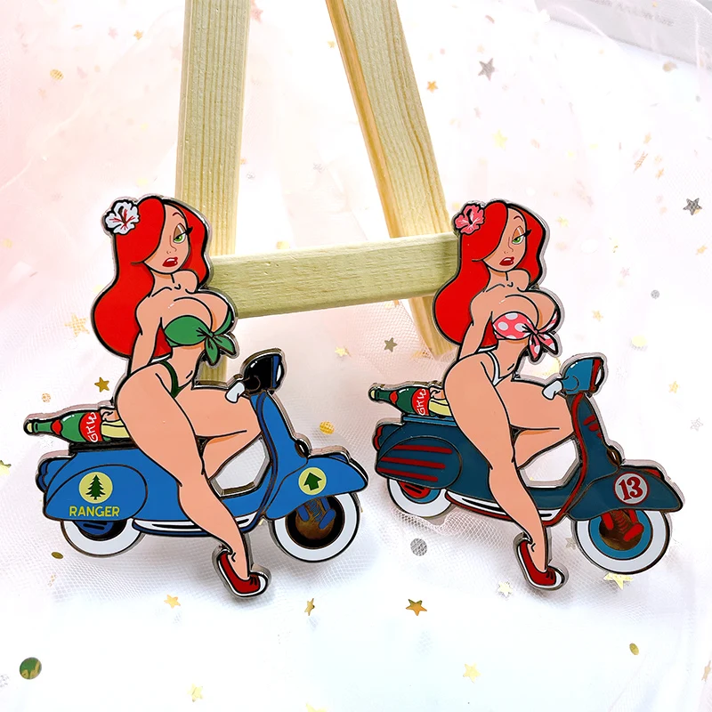 manufacture princess Gold Plating Glitter fantasy translucent sexy beauty Metal Badge custom logo soft hard Enamel Pin