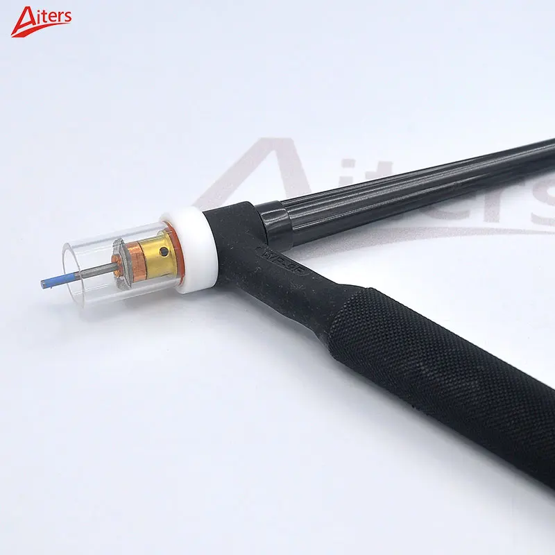 WP9 20 25 Torch TIG Glass Cup Kit 5pcs/set Stubby Collets Body Gas Lens and Pyrexx Glass Cup Argon arc Welding Gas Insulator