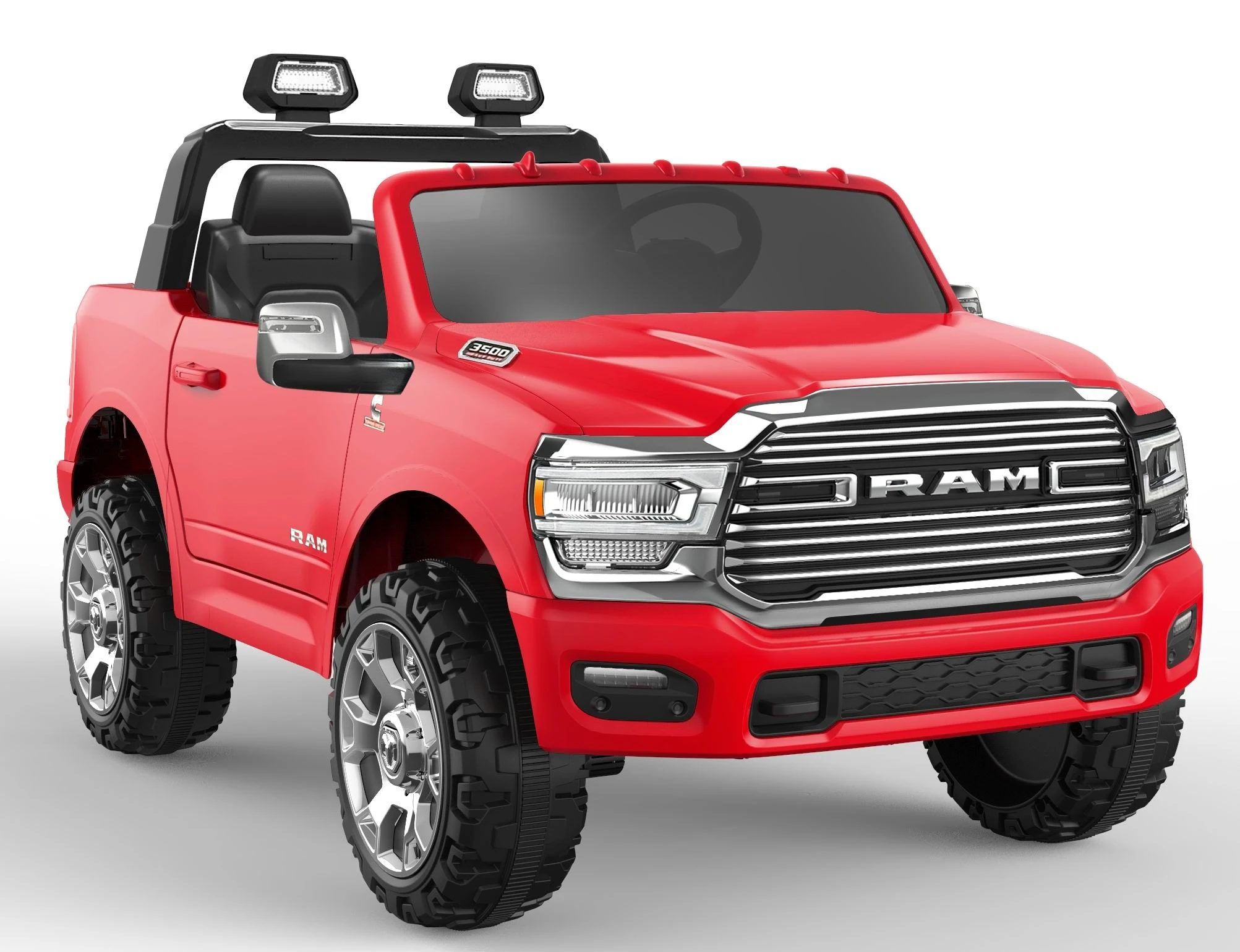 2024 Unisex New Licensed RAM 3500 Ride-on Electric Car Remote Control Power Baby Toys Power Source Battery Made of Plastic PC