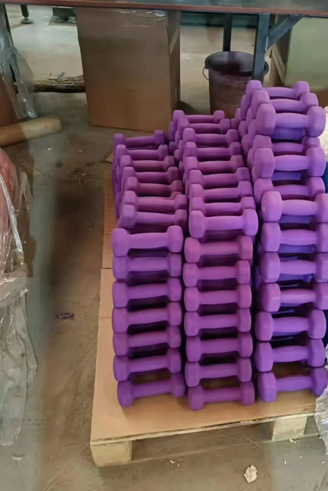 Factory Customized colorful cast iron dumbbell for fitness body building