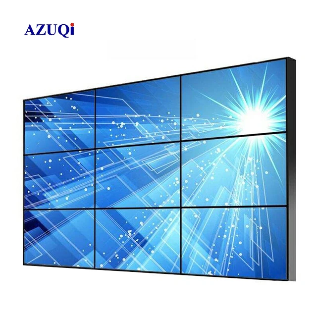 Black 1920*1080 55 Inch Wide Screen DID Video Wall Monitor Indoor Splicing Screen For Business