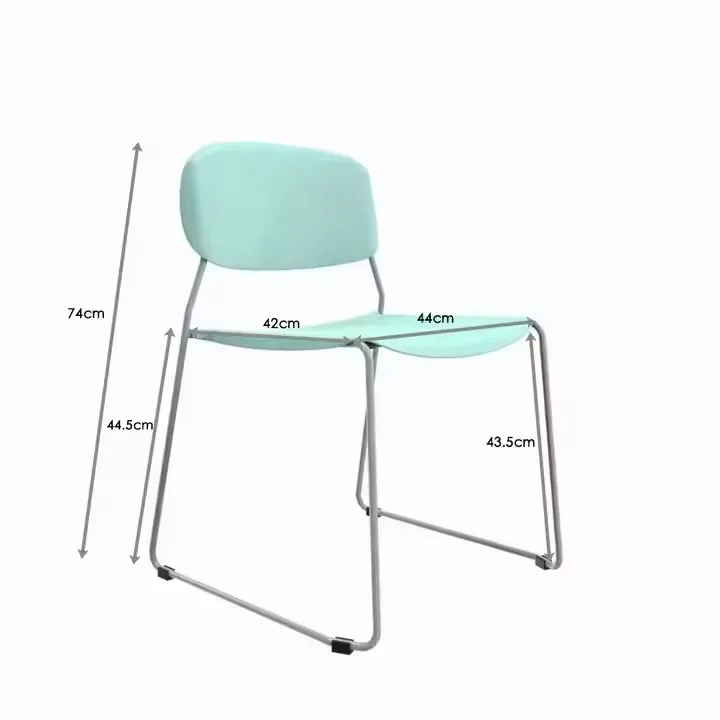 Hot Sale Stackable Ergonomic Boardroom Train PP Plastic Office Meeting Room Conference Chair