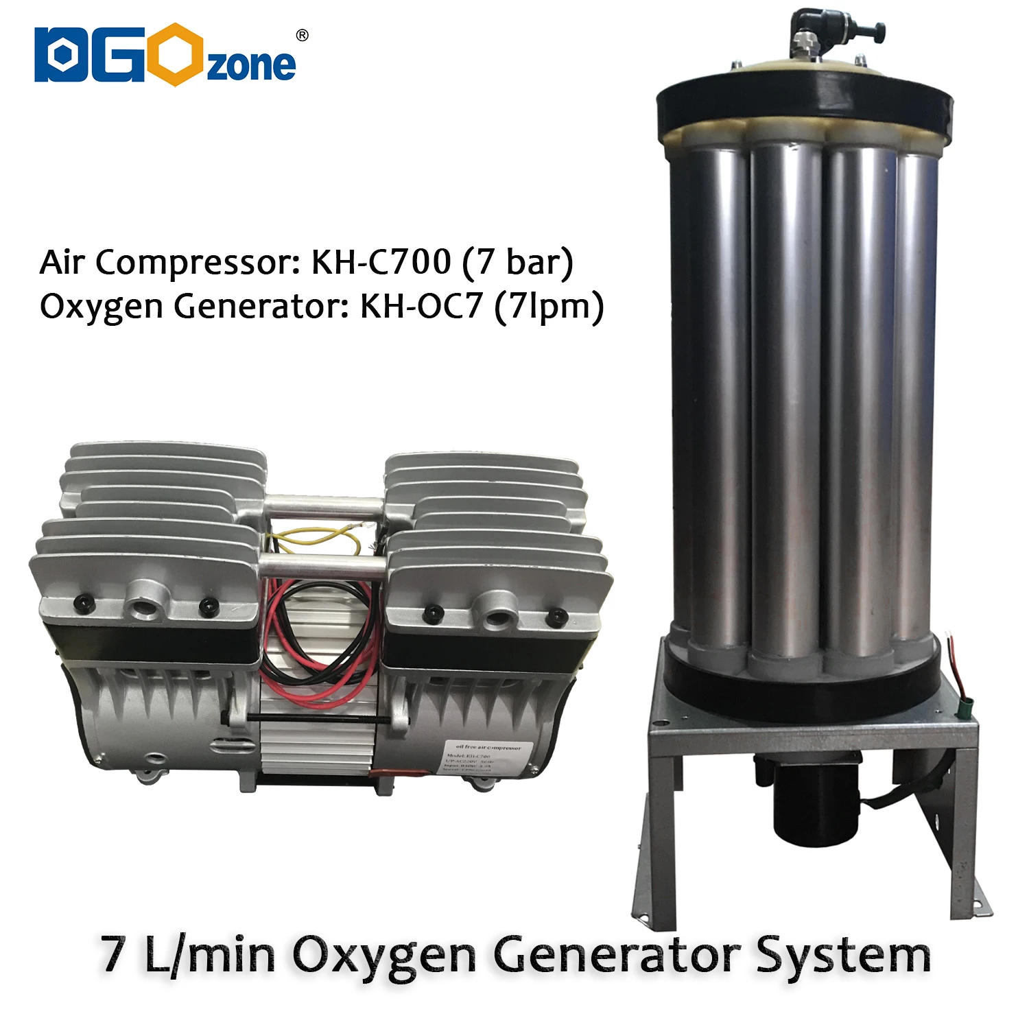 DGOzone 15L PSA oxygen generator system 15lpm oxygen concentrator with oil-free air compressor