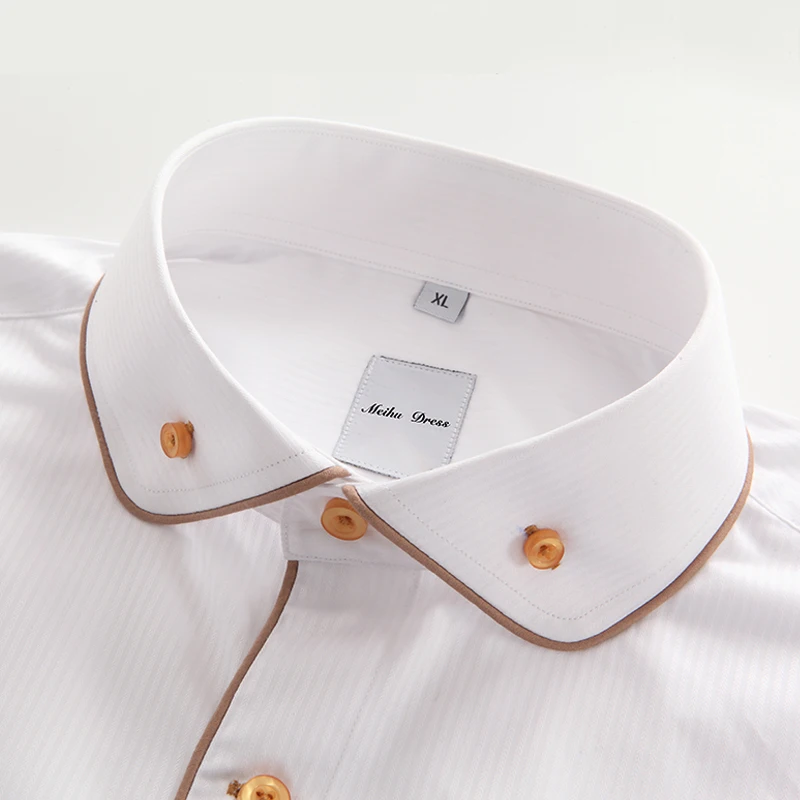 Мужская классическая рубашка смокинга, новый стиль 2021