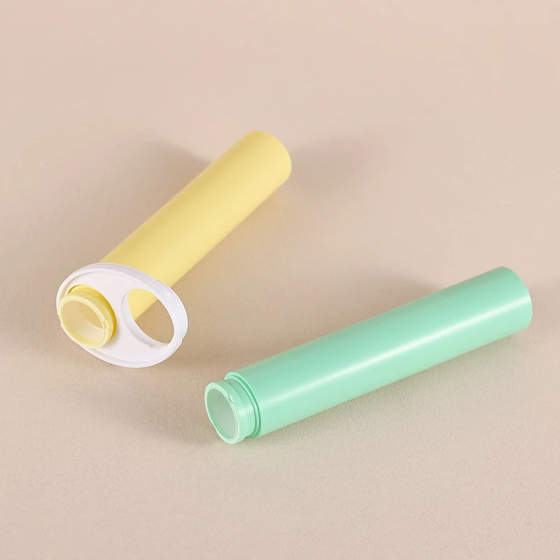 2024 New Luxury 15+15ml PMMA Oval Double Tube Airless Bottle Empty Portable Travel Day and Night Serum Cream Vacuum Pump