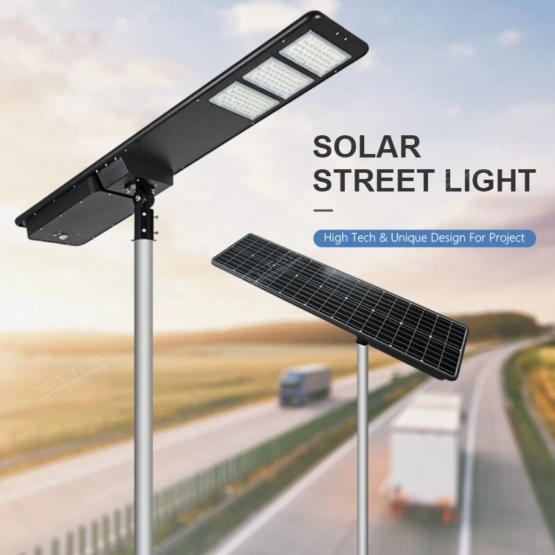 ALLTOP High Power SMD Black IP65 Waterproof 300w Highway Road Outdoor Solar LED Street Lights