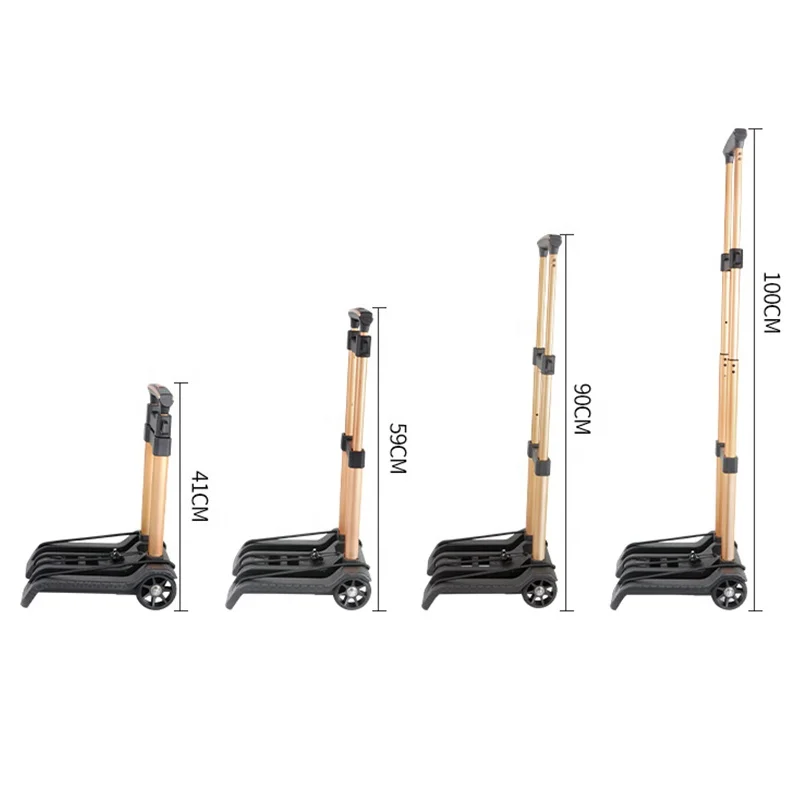 Складная тележка BAOYU, ручная тележка с ручкой, Складная ручная тележка