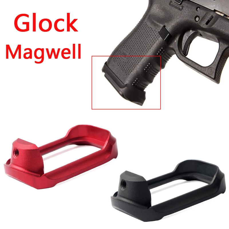 Funpowerland тактический Алюминиевый CNC Glock MagWell Grip Adapter Base Pad Hunting Airsoft Glock 19 23 32 38 Gen 3/4
