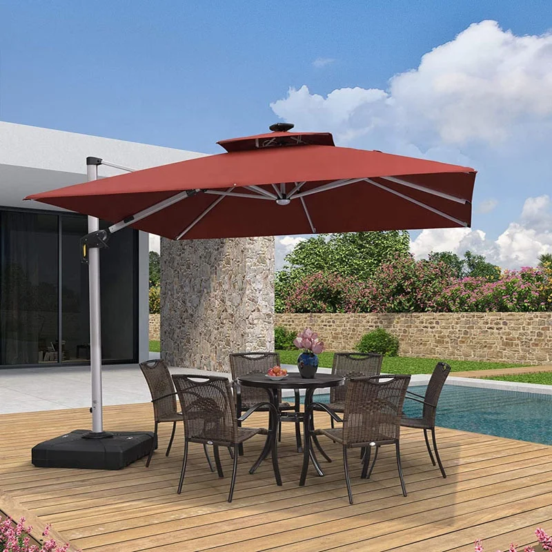 Best seller Patio umbrella square surface large size garden with