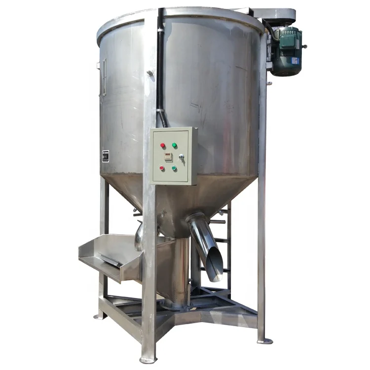 Easy to operate Plastic PVC Stainless steel  vertical conical  plastic pellet mixer
