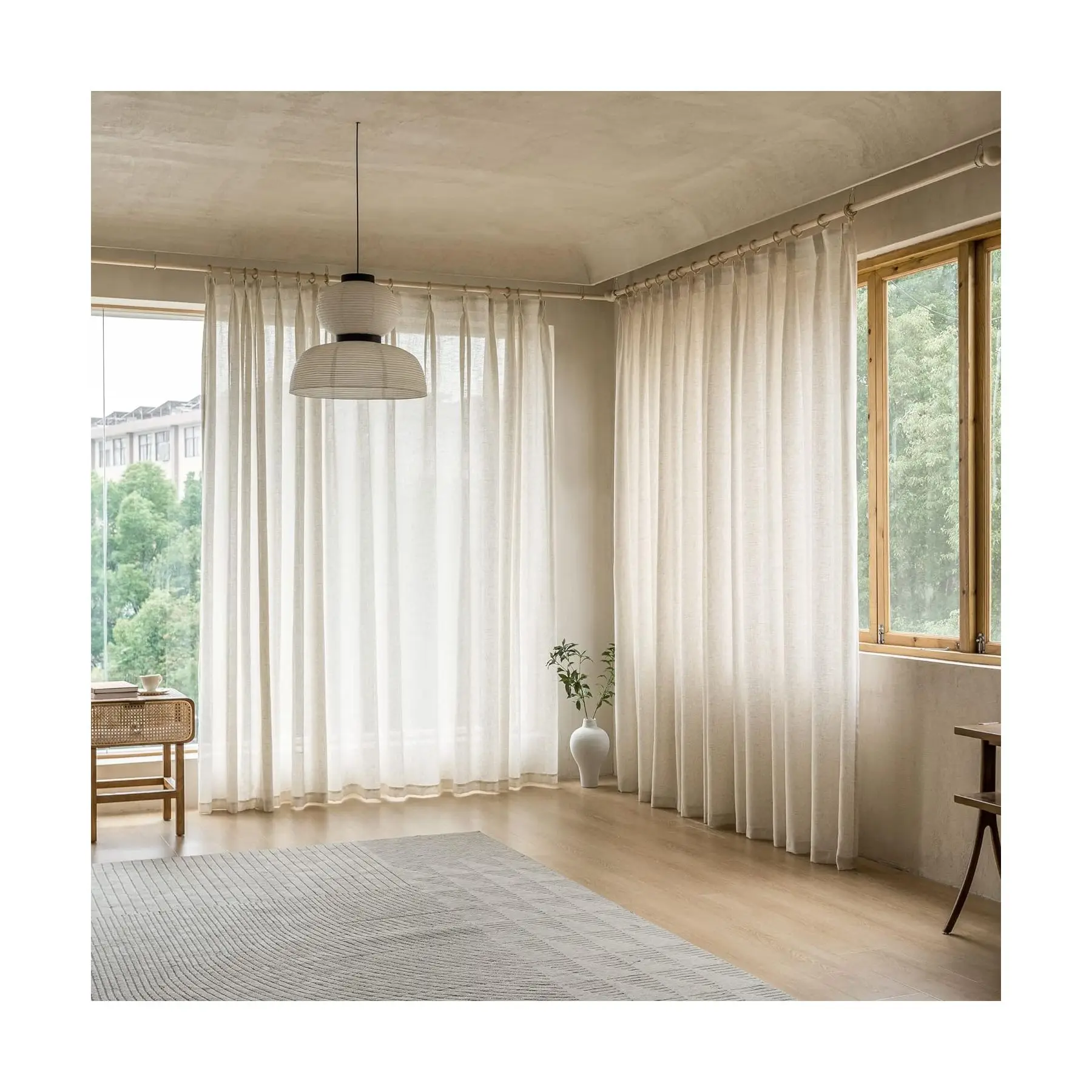 High Quality Solid Blackout Wholesale Curtains Grommet polyester Outdoor Curtains For Windows