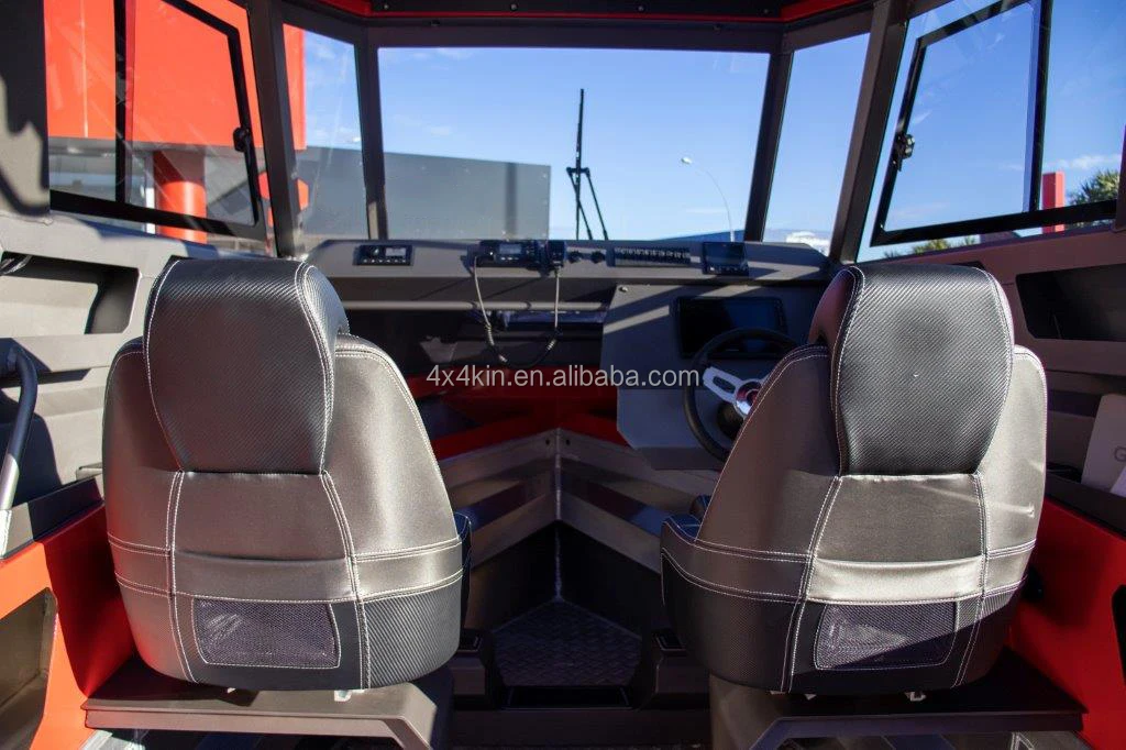 2023 Kinocean 6.3m Aluminum Cabin Cruiser Boat Hard Top Deep-V Cabin Fishing Boat With Motor For Sale