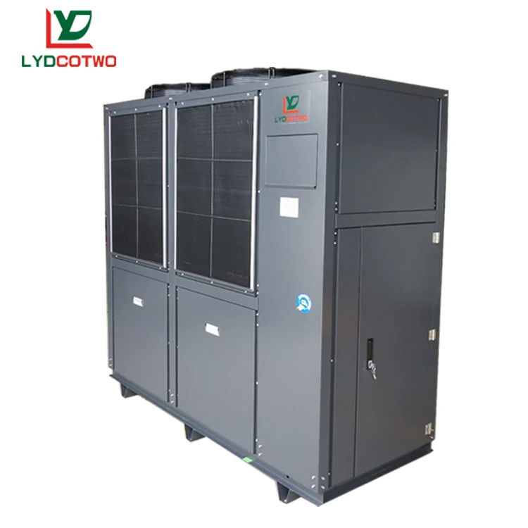 CO2 swimming pool heat pump integral hot water radiator high temperature heat pump