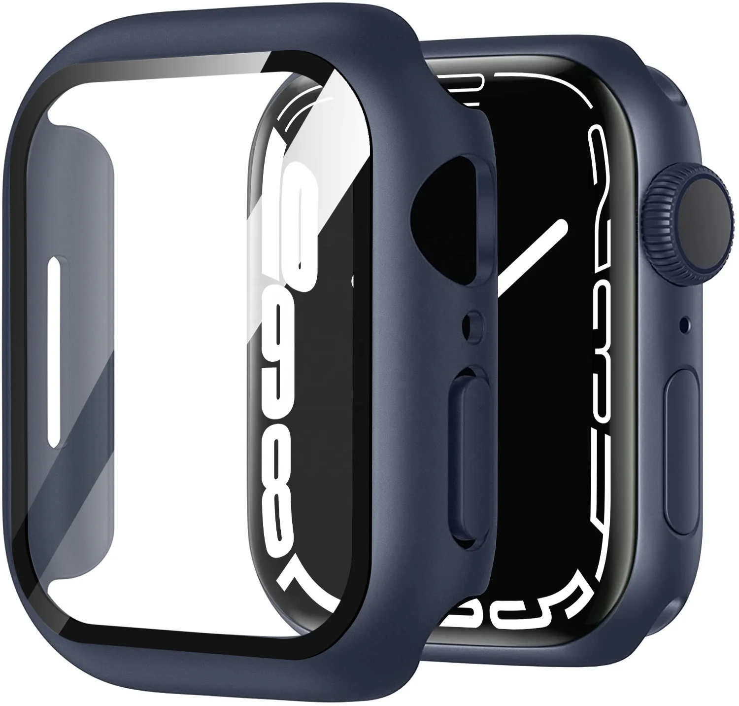 High Quality 45mm 41mm Anti-scratch Screen Protector PC Frame Watch Case For Apple Watch Series 7