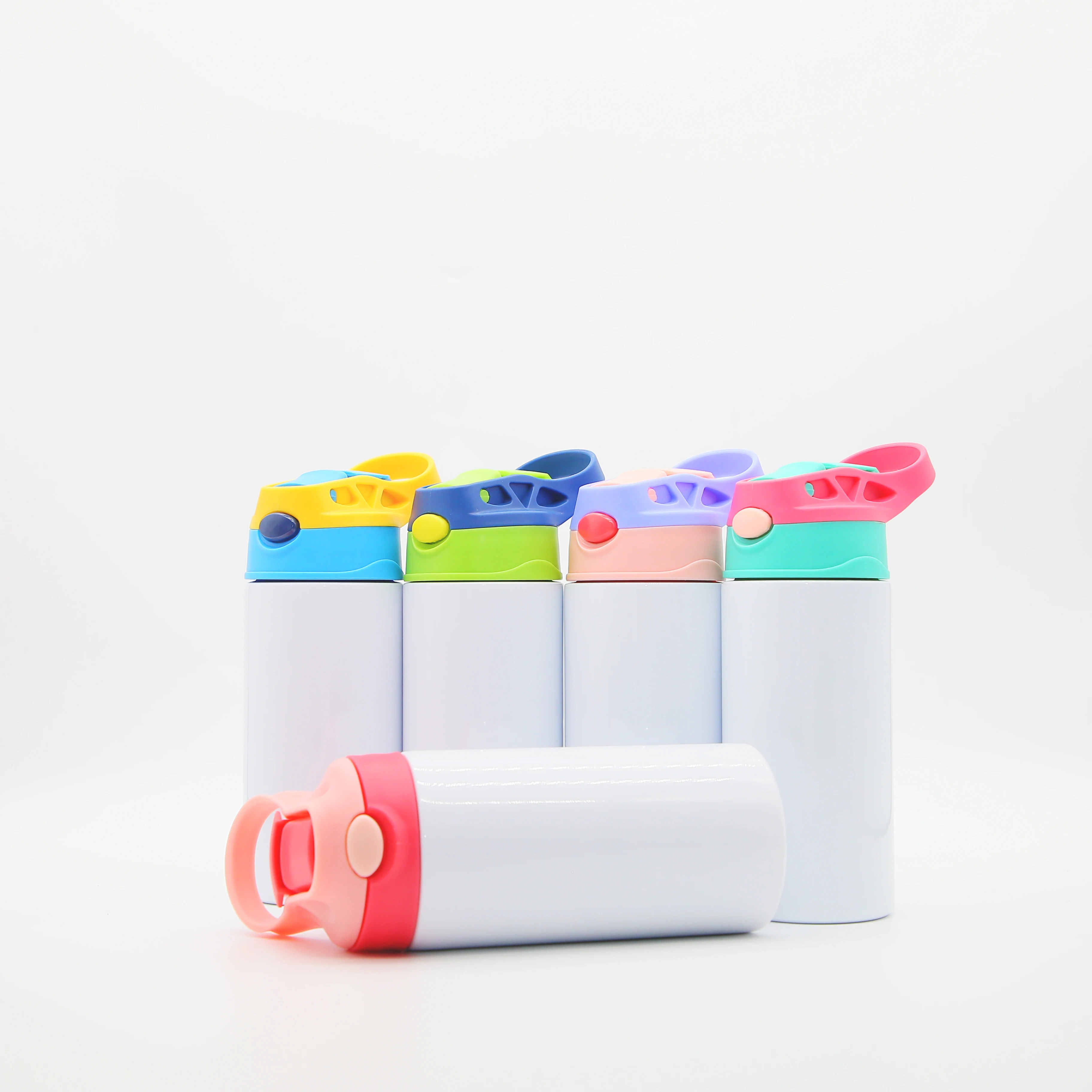 US warehouse Kid Cups 12Oz 350ml Sublimation Stainless Steel Double Wall Insulation Straight Water Mug Blank Kids Tumbler