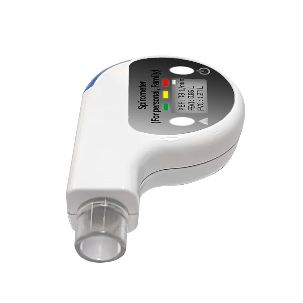 Peak Flow Meter  Portable Breathalyzer Non-contact Painless Spirometry Instrument Analyzer Vital Capacity Tester JSC-618