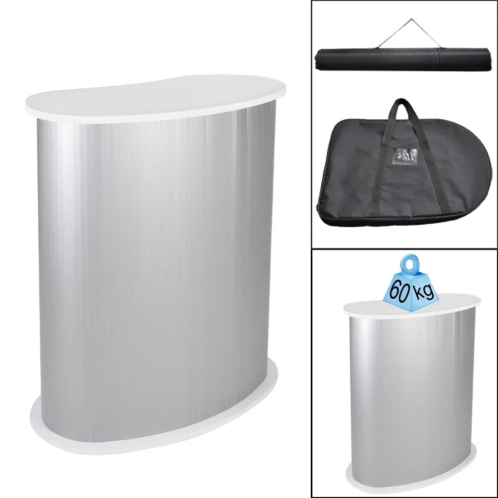 Advertisement Shop Bar Promotion Exhibition Trade Show Portable Easy To Install Pop Up Show Counter Display Table