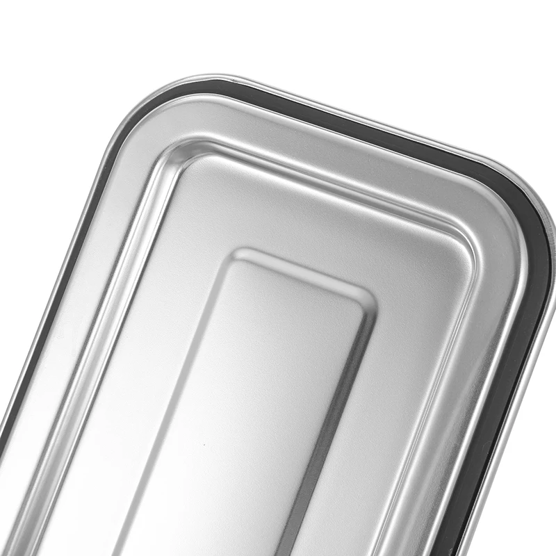 Индивидуальный дизайн, горячий Ланч-бокс из нержавеющей стали, оптовая продажа, пищевой контейнер с одной стенкой, бэнто-бокс