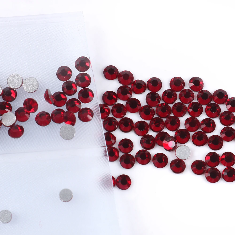 S3-SS10 Mix Sizes 3D Non HotFix Flat Back Nail Rhinestone Glitter Strass Nail Art Rhinestone Crystal Glass