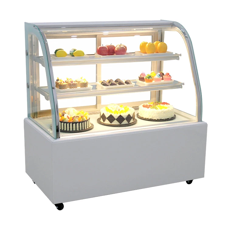 1.2m cases open bakery showcase mini cake display refrigerator
