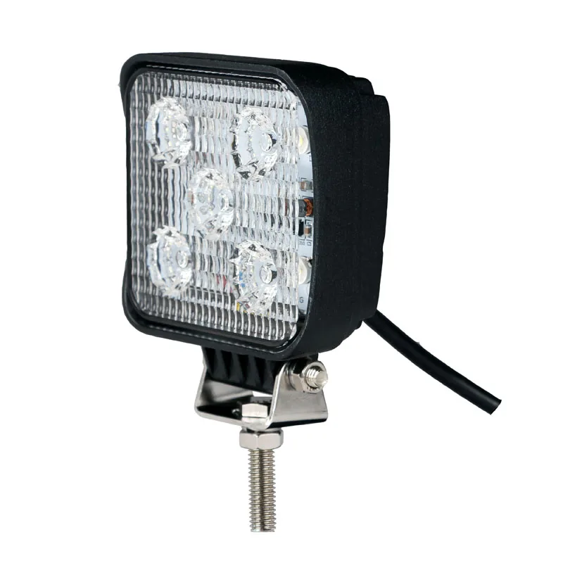 Tuff Plus Wholesaler CE 12V 15W Forklift Excavator Heavy Duty Square Work Light Led Strobe Light