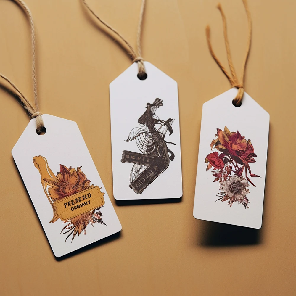 Brand Custom Clothing Hang Tag with String Custom Clothing with String Custom Jewelry Tag with Brand Logo