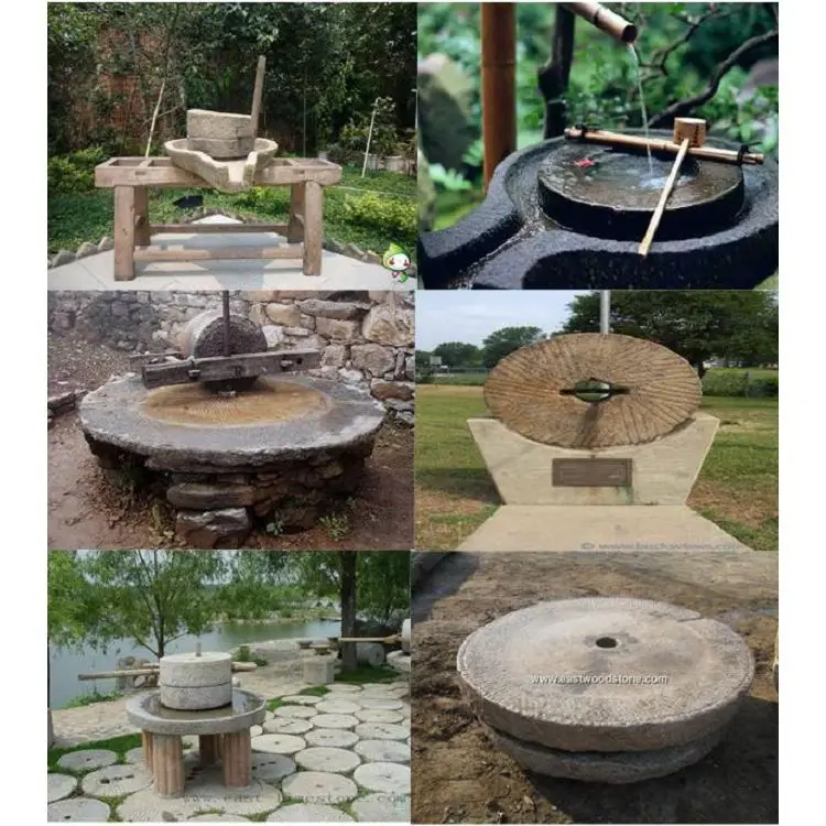 Old Antique Stone Millstone