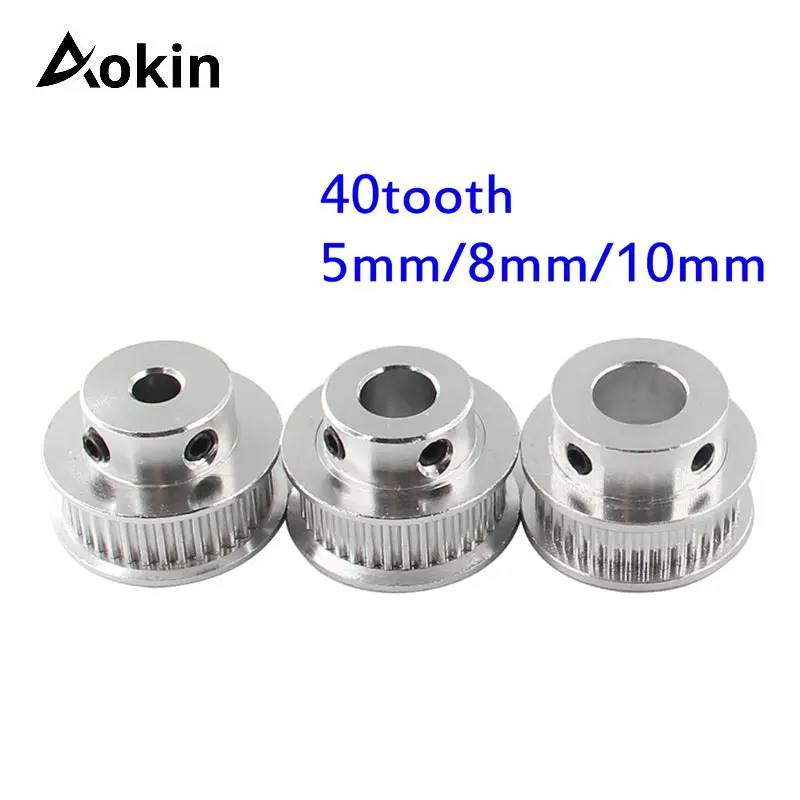 3D Printer Parts GT2 Timing Pulley 30 36 40 60 Tooth Wheel Bore 5mm 8mm Aluminum Gear Teeth Width 6mm 2GT Accessories For Reprap