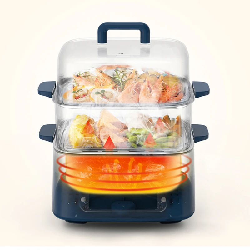 patented design hot selling 9.0L big capacity steamboat pot multi-layers slow stew pot multi color body digital control