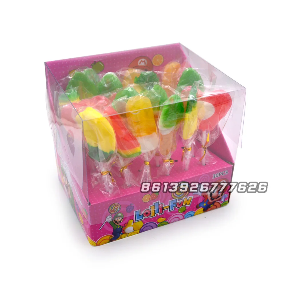 Halal сладкие и вкусные фрукты ароматизированные жесткие конфеты в форме арбуза леденец