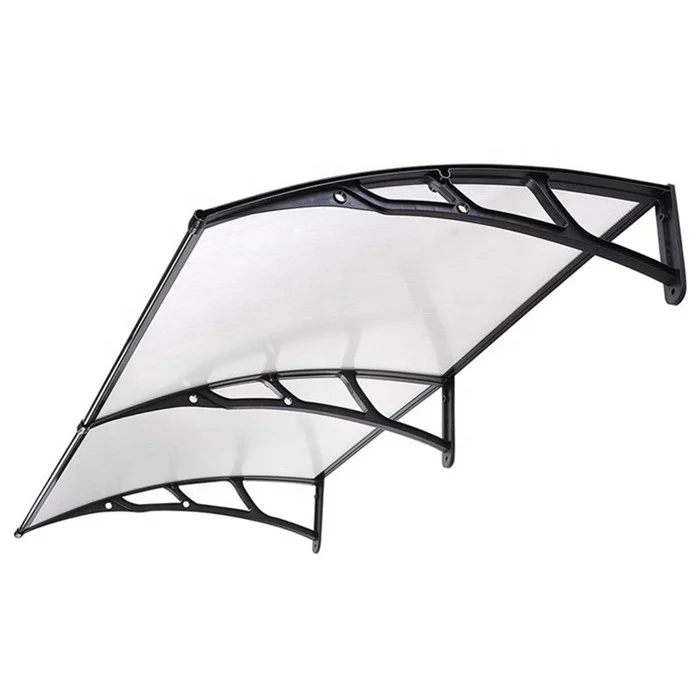 
DIY Outdoor Window Awnings Clear Solid Polycarbonate Roof Sheet Canopy Awning 