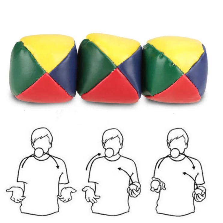  Customize logo Juggling Balls Set Durable Soft Easy Juggle for Beginners Boys Girls