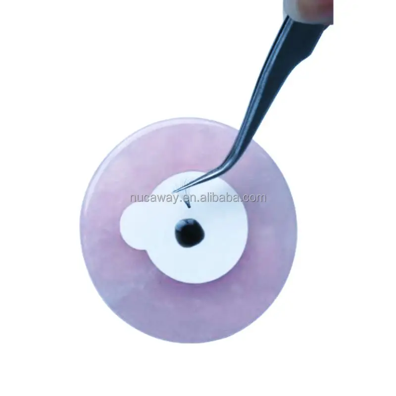 Eyelash Glue Pallet Holder Pink Jade Stone For Eyelash Extension