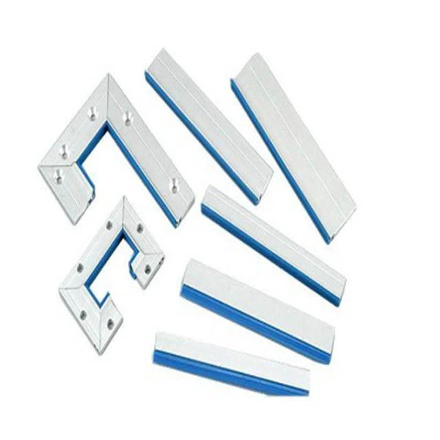 Right Angle Shape Stainless Steel CNC Machine Guide Rail Scraper