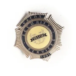 LOW MOQ metal armed security office badge cia/secret service badge